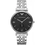 ARMANI AR1676 pánske analógové quartz hodinky 40 mm čierny ciferník kožený remienok