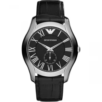 ARMANI AR1703 pánske quartz chronograph hodinky 43mm čierny ciferník kožený náramok
