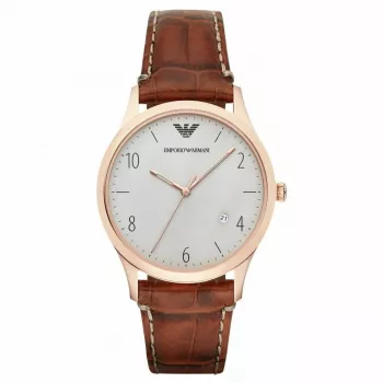 ARMANI AR1866 pánske Renato quartz analógové hodinky 40 mm nerezová oceľ čierny ciferník