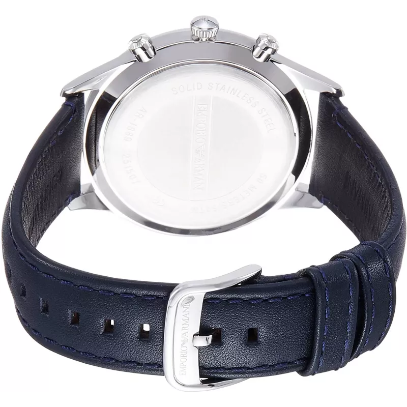 Armani AR1889 pánske chronografové hodinky 42 mm nerezová oceľ čierny ciferník