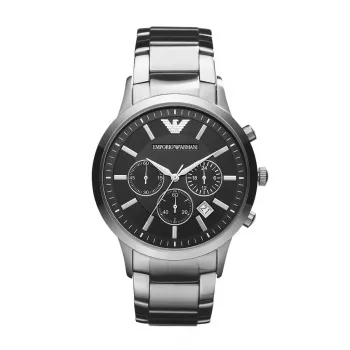 ARMANI AR2434 pánske chronografy s modrým ciferníkom a oceľovým náramkom 43 mm