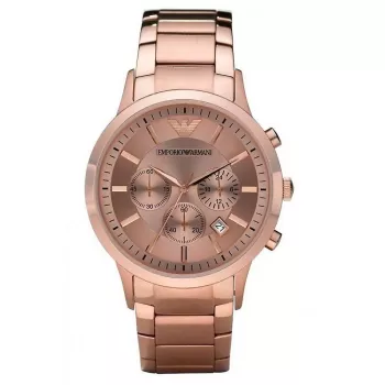 Armani AR2452 pánske chronografové hodinky 43 mm oceľ modrý ciferník
