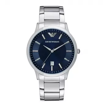 Armani AR2477 pánske hodinky quartz chronograf nerezová oceľ modrý ciferník 43 mm