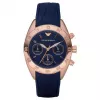 ARMANI AR5939 dámske hodinky nerezové ružové zlato chronograf 35mm