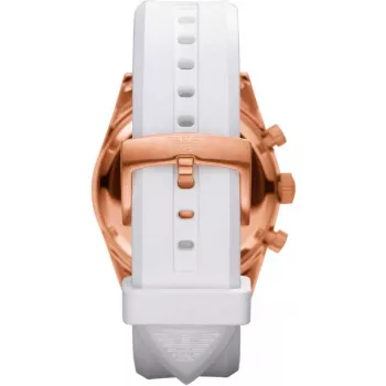 ARMANI AR5979 unisex quartz chronograf hodinky 43 mm nehrdzavejúca oceľ čierny ciferník