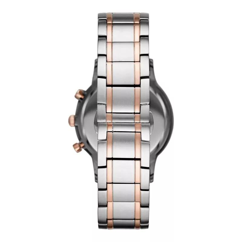 ARMANI AR80025 pánske quartz chronograph hodinky 43mm nerezová oceľ modrý ciferník