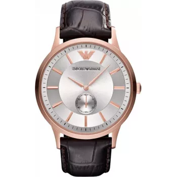 Armani AR9101L pánske analógové quartzové hodinky 33mm čierny ciferník kožený remienok
