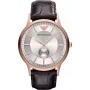 Armani AR9101L pánske analógové quartzové hodinky 33mm čierny ciferník kožený remienok