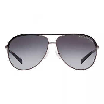 ARMANI EXCHANGE AX2002-60992V unisex slnečné okuliare - matný čierny kovový rám s tmavosivými zrkadlovými striebornými sklami