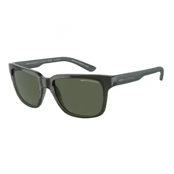 ARMANI EXCHANGE AX4026S83419A unisex obdĺžnikové slnečné okuliare matná čierna 56/17/140 mm