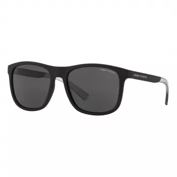 Armani Exchange AX4049SF 81808 pánske slnečné okuliare - matný čierny rám, sivé sklá, 57 mm