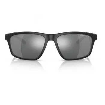 ARMANI EXCHANGE AX4122S80786G pánske slnečné okuliare, čierne, obdĺžnikové, 59 mm sklo, 100 % UV400 ochrana