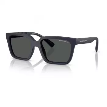 Armani Exchange AX4147S 610587 pánske slnečné okuliare - matný čierny rám, tmavosivé sklá, 56 mm