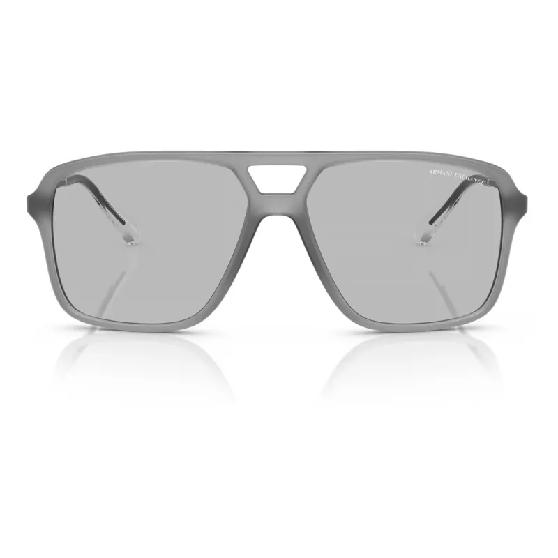 Armani Exchange AX4150SU83638 slnečné okuliare pánske Square matná čierna sivá 59mm