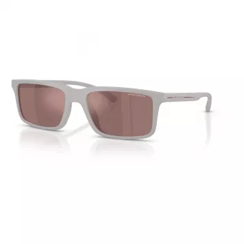 Armani Exchange AX4157SU83786 pánske obdĺžnikové slnečné okuliare - matný čierny rám sivé šošovky
