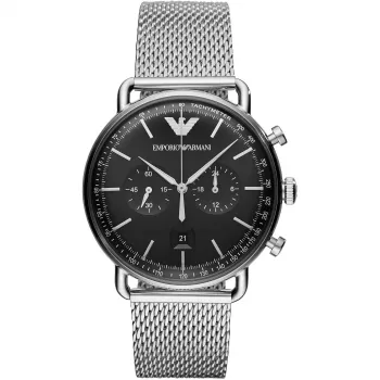 ARMANI Exchange pánske chronografy AR11104 46 mm čierna oceľ