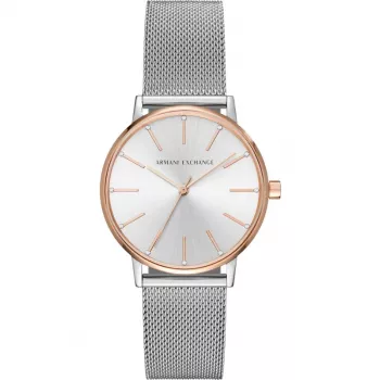 ARMANI EXCHANGE dámske AX5537 quartz analógové hodinky 36 mm strieborná nehrdzavejúca oceľ