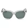 ARMANI EXCHANGE dámske slnečné okuliare AX4148SU83607 transparentné sivé hranatý rám sivé šošovky 56 mm