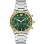 Armani Man AR11454 pánske quartz chronografy hodinky 43mm čierny ciferník kožený remienok