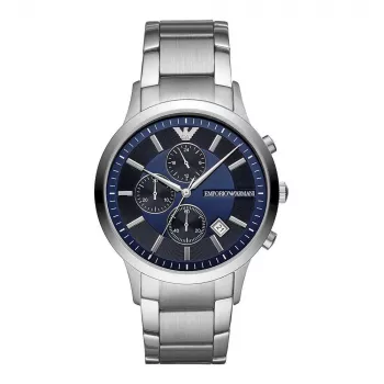 Armani pánske chronograf AR11164, 43 mm, oceľ, čierny ciferník
