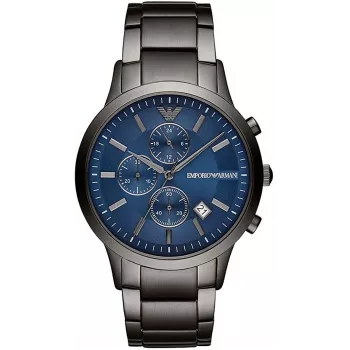 Armani pánske chronograf náramkové hodinky AR11215 nerezová oceľ 43 mm čierny ciferník