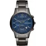 Armani pánske chronograf náramkové hodinky AR11215 nerezová oceľ 43 mm čierny ciferník