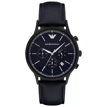 ARMANI pánske chronograph hodinky AR2481 43 mm nerezová oceľ modrý ciferník