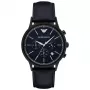 ARMANI pánske chronograph hodinky AR2481 43 mm nerezová oceľ modrý ciferník