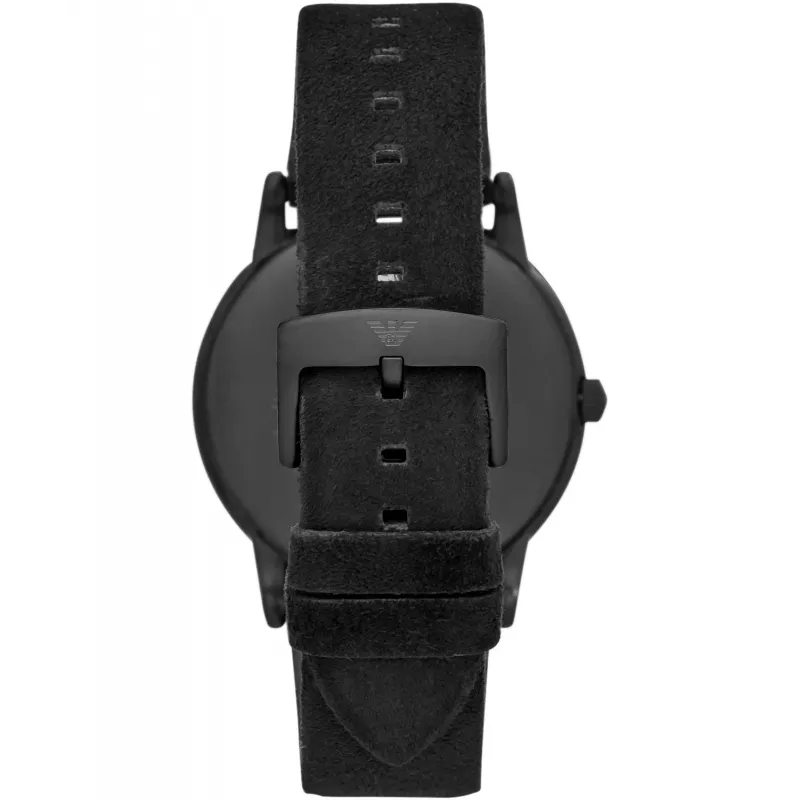 Armani pánske hodinky AR11274 43mm modrý ciferník modrý kožený remienok