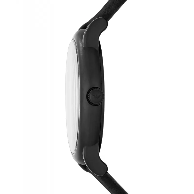 Armani pánske hodinky AR11274 43mm modrý ciferník modrý kožený remienok
