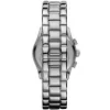 ARMANI Dámske AR0674 Quartz Analog hodinky 35mm Nerezová oceľ Strieborná