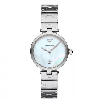 ARMANI dámske hodinky AR11235 quartz 32 mm oceľové strieborné
