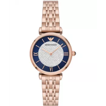 ARMANI dámske hodinky AR11423 quartz analog 32mm nerezová oceľ strieborná