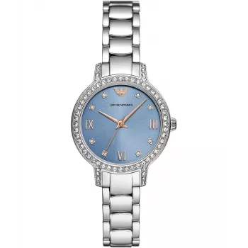 ARMANI dámske hodinky AR11585 oceľové quartz hodinky 32 mm strieborný ciferník