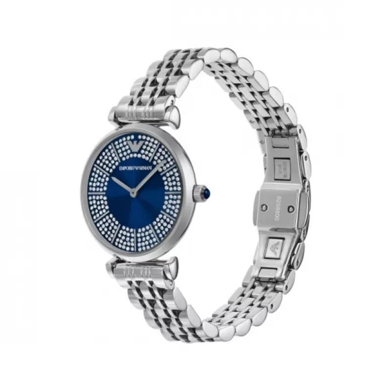 Armani dámske AR11627 quartz analógové hodinky 32mm oceľové strieborné
