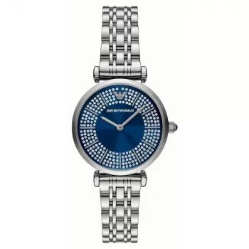 Armani dámske AR11627 quartz analógové hodinky 32mm oceľové strieborné