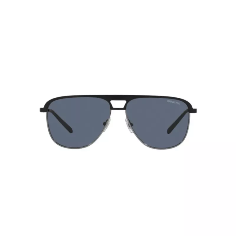 ARNETTE AN3082-733-55 pánske obdĺžnikové slnečné okuliare matná čierna sivá 57 mm
