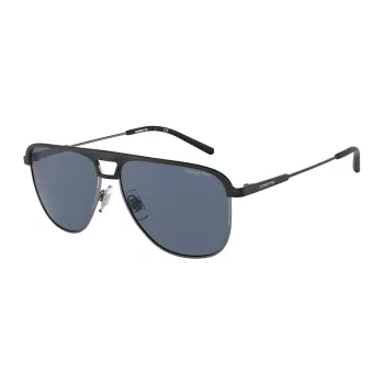 ARNETTE AN3082-733-55 pánske obdĺžnikové slnečné okuliare matná čierna sivá 57 mm