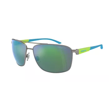 ARNETTE AN3089-745-8N pánske obdĺžnikové slnečné okuliare matná čierna tmavosivá 65mm