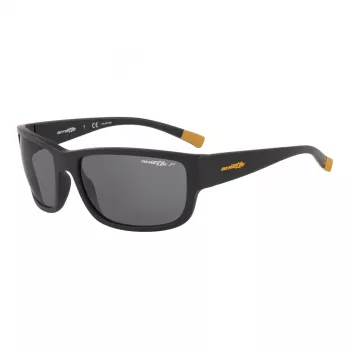 ARNETTE AN4256018162 pánske hranaté polarizované slnečné okuliare – čierny rám sivé šošovky 62 mm