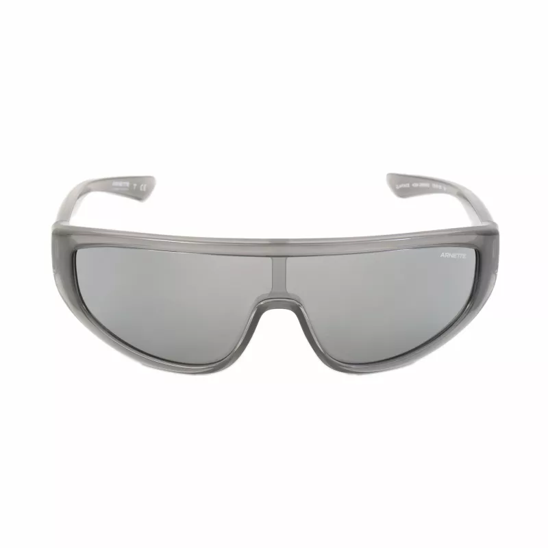 ARNETTE AN4264 unisex slnečné okuliare matný čierny rám tmavosivé postriebrené zrkadlové šošovky 135mm
