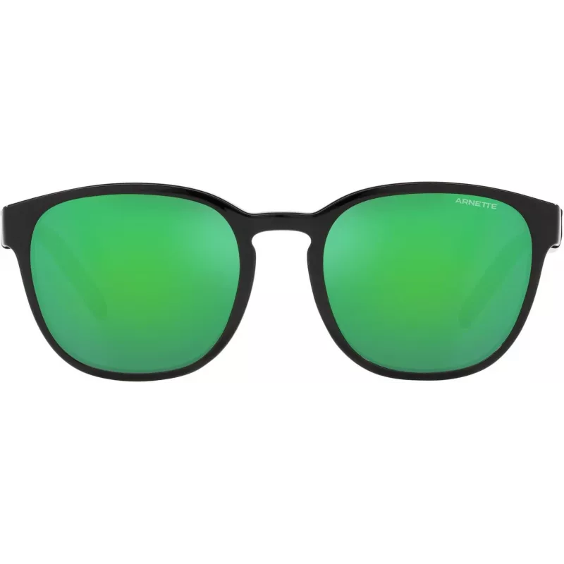 Arnette AN43192871F25 unisex obdĺžnikové slnečné okuliare, matne čierny rám, sivé sklá, 53-20-145 mm