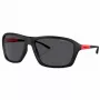 Arnette AN4329-275887 pánske obdĺžnikové slnečné okuliare, matný čierny rám, sivé sklá, 63 mm