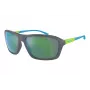 ARNETTE AN4329-28538N unisex slnečné okuliare, hranaté, matný čierny rám, tmavosivé sklá, 63/17/130 mm