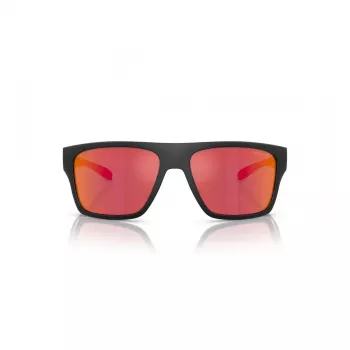 ARNETTE AN4330-27536Q obdĺžnikové slnečné okuliare matná čierna tmavosivé strieborne zrkadlené 63mm