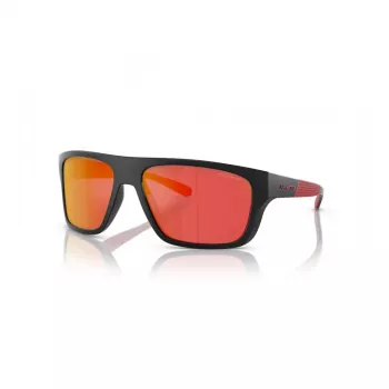 ARNETTE AN4330-27536Q obdĺžnikové slnečné okuliare matná čierna tmavosivé strieborne zrkadlené 63mm
