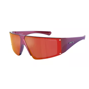 ARNETTE AN4332-29206Q unisex slnečné okuliare matná čierna sivá zrkadlová 69mm