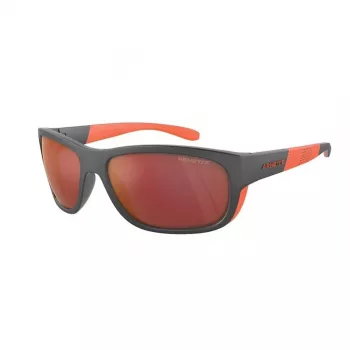ARNETTE AN4337-28706Q pánske obdĺžnikové slnečné okuliare matná čierna sivá zrkadlová 63 mm