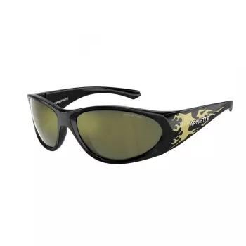Arnette AN4342-29476R unisex slnečné okuliare, matný čierny rám, tmavosivé zrkadlové strieborné sklá, šírka skla 62 mm