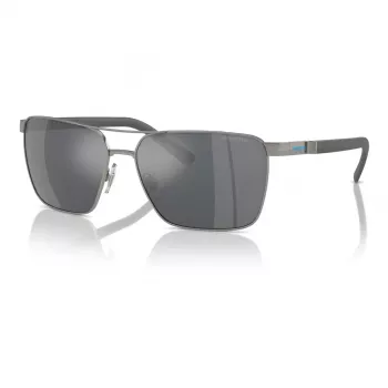 ARNETTE pánske slnečné okuliare AN3091-7416G, matný čierny rám, sivé zrkadlené strieborné sklá, 61 mm